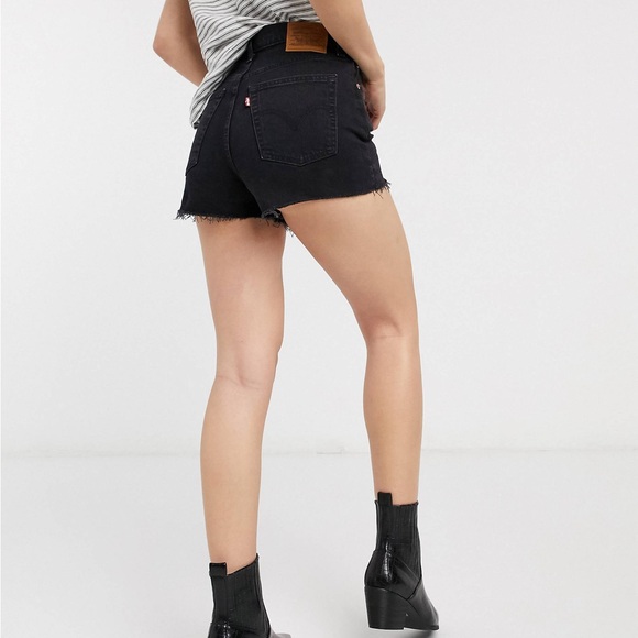 New Levi's Ribcage denim Cutoff Jean Shorts - Picture 6 of 11